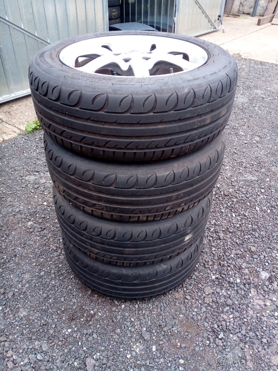 Alu kola R 17, ET 40, 5x108, vč. pneu 225/55 ZR 17 - 9