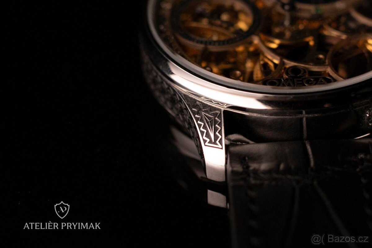 Exkluzivní starožitné skeletové hodinky OMEGA 1915 - 9