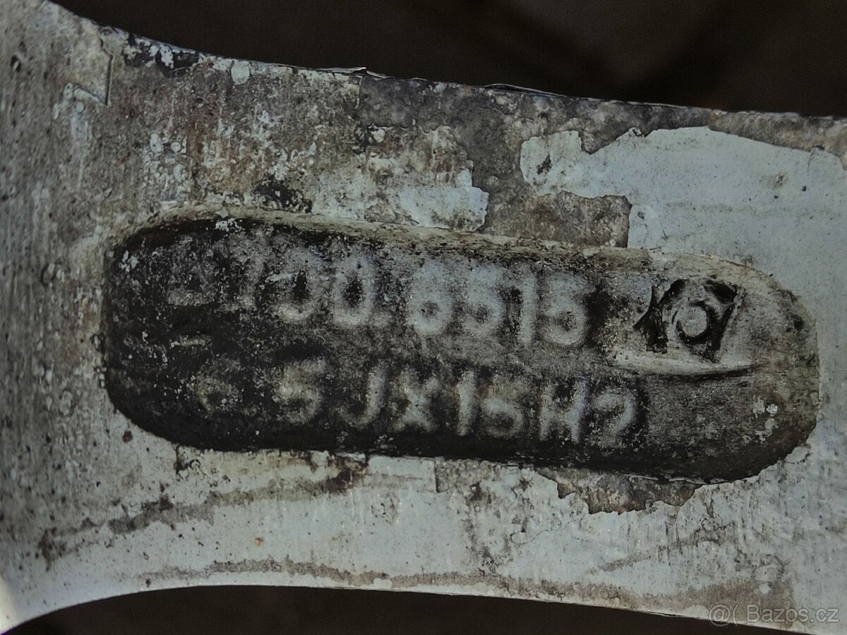 Alu litá kola VW POLO 5, 185/60/15 + šrouby,5x100mm - 9