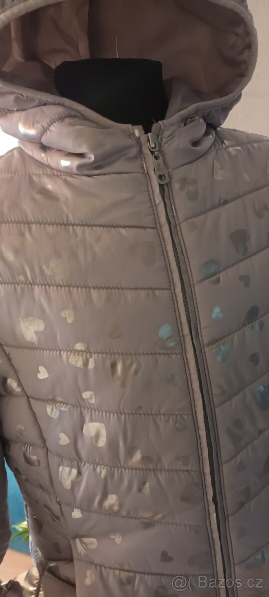 Šedo-stříbrná bunda Terranova vel. 12 let - 9