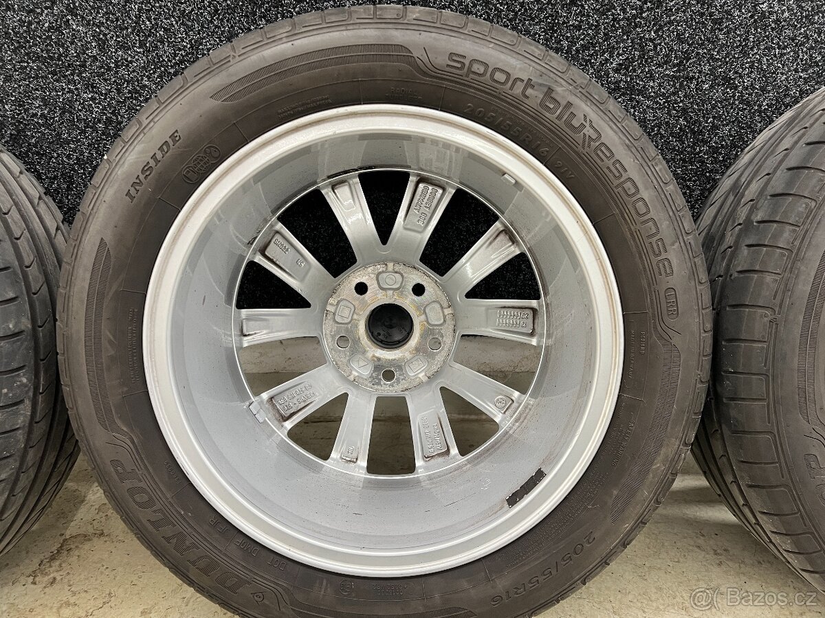 Prodám letní sadu ALU kol OCTAVIA III 205 55 R16 - 9