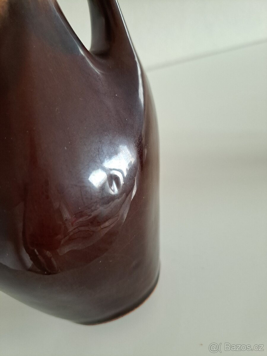 Retro keramická sada – karafa + 6 kalíšků - 9