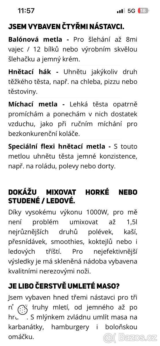 Kuchyňský robot Sencor - 9