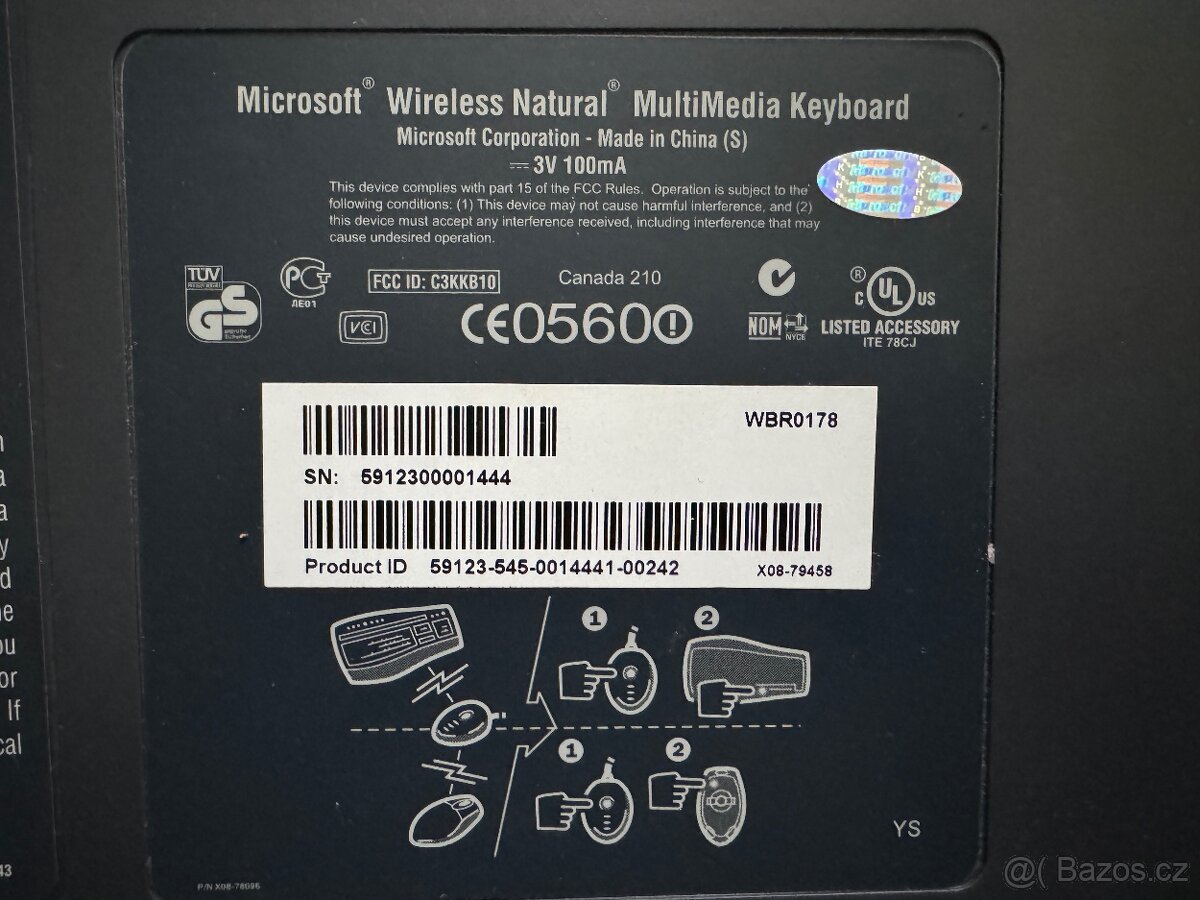 Klávesnice a myš Microsoft Wireless - 9