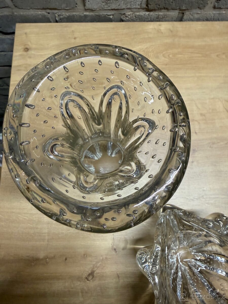 Hutní sklo s bublinkami – design Josef Hospodka - 9