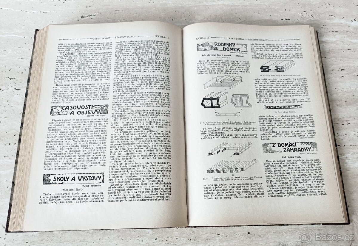 Časopisy Šťastný domov, dva svázané ročníky 1923 a 1924 - 9