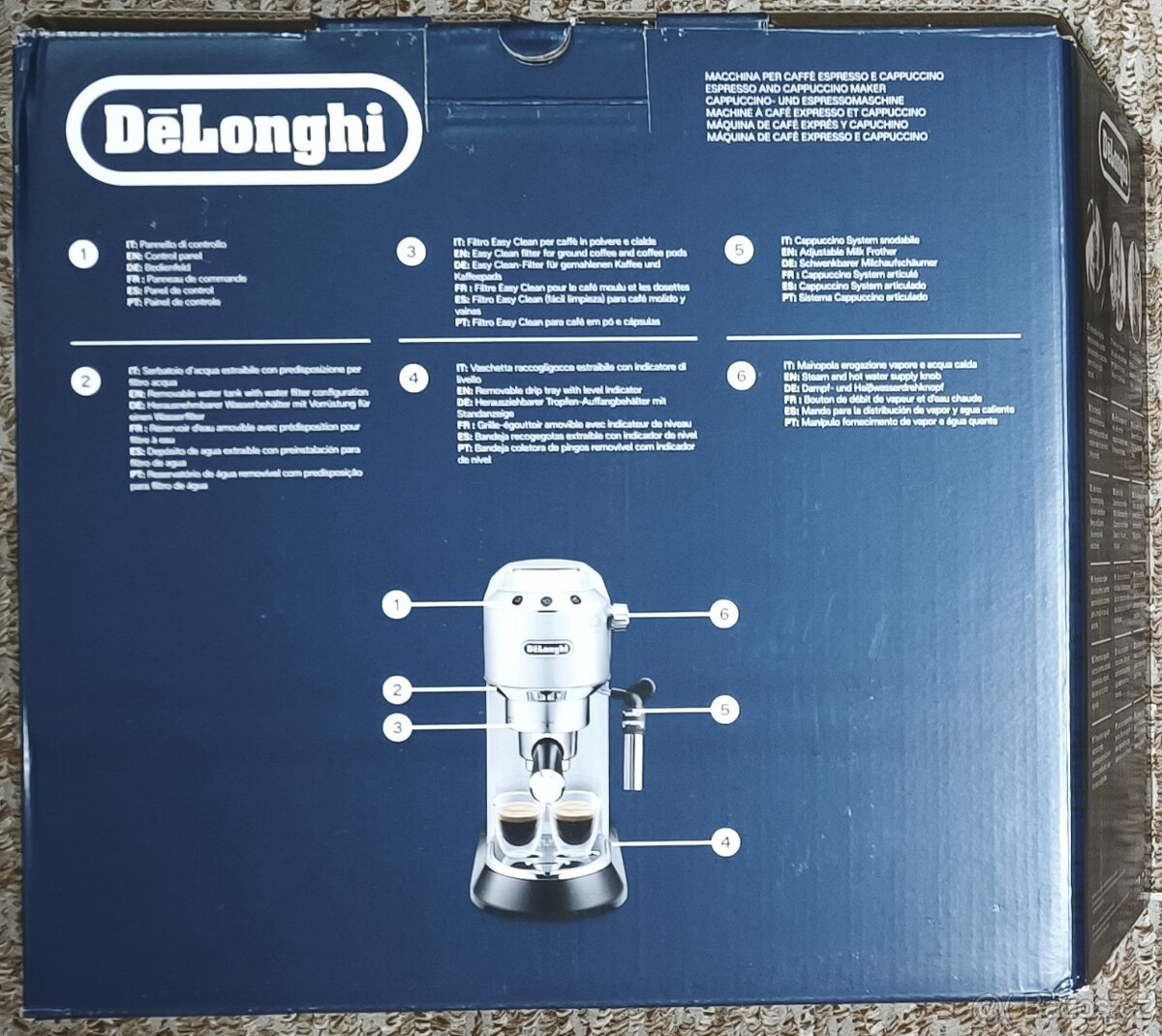 De'Longhi Dedica EC 685.M KÁVOVAR - 9