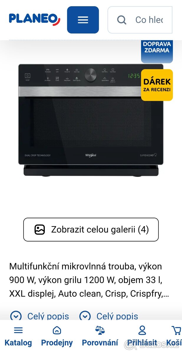 Mikrovlnka multifunkční WHIRPOOL MWSC 83 SB - 9