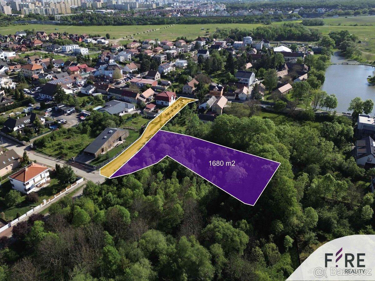 Pozemek 1680 m², Praha, Šeberov - 9