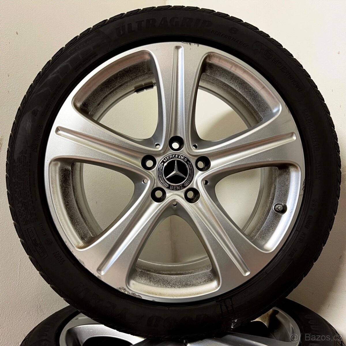 MERCEDES E W213 5x112 R18 ET43+ZIMNÍ 245/45R18 6mm - 9