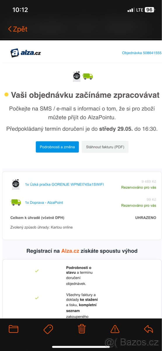 pračka Gorenje WPNEI74Sa1SWIFI - 9