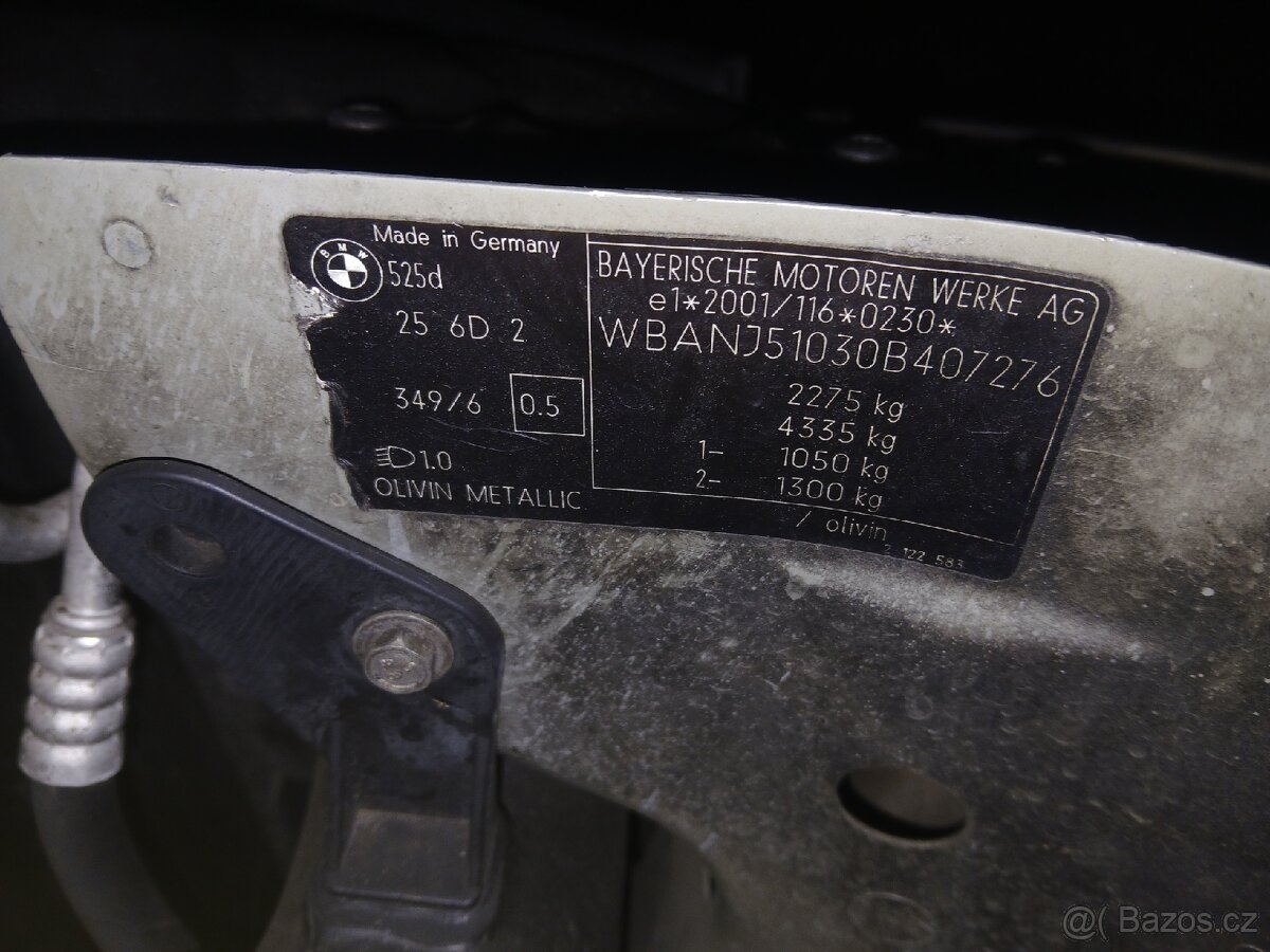 Bmw e61 525d 130kw m57 veškeré dily - 9