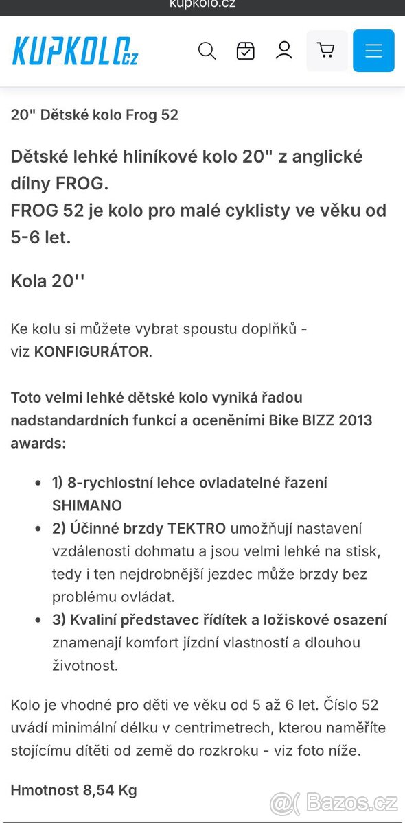Dětské lehké kolo Frog 20 - 9