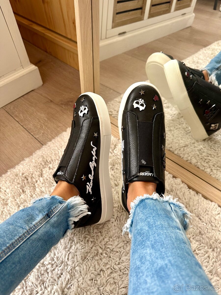 KARL LAGERFELD ČERNÉ TENISKY - 9