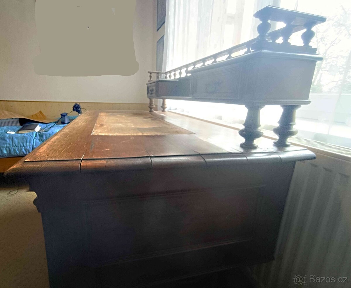 Starožitný psací stůl - 9