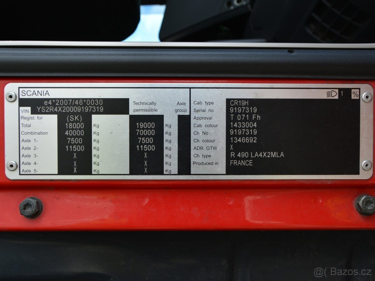 SCANIA R 490 retarder hydraulik Euro 6 - tahač - 9