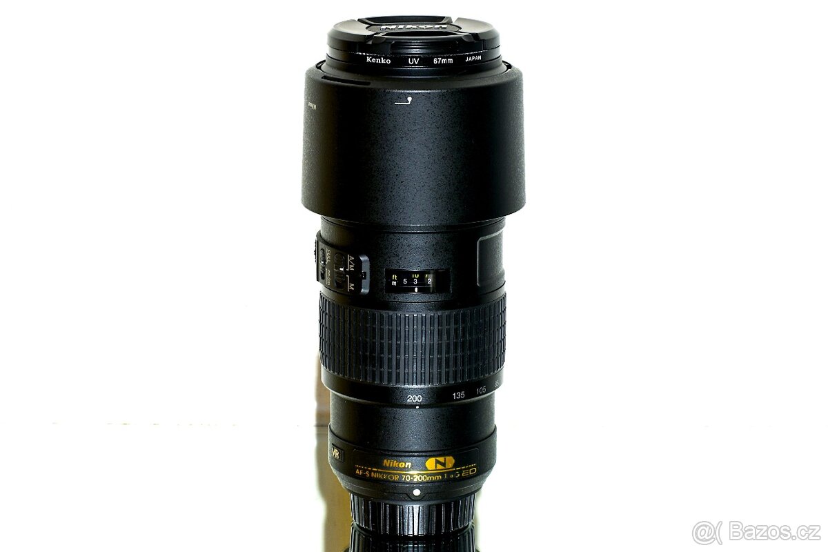 Nikon AF-S 70-200mm F/4 ED VR + UV filtr TOP STAV - 9