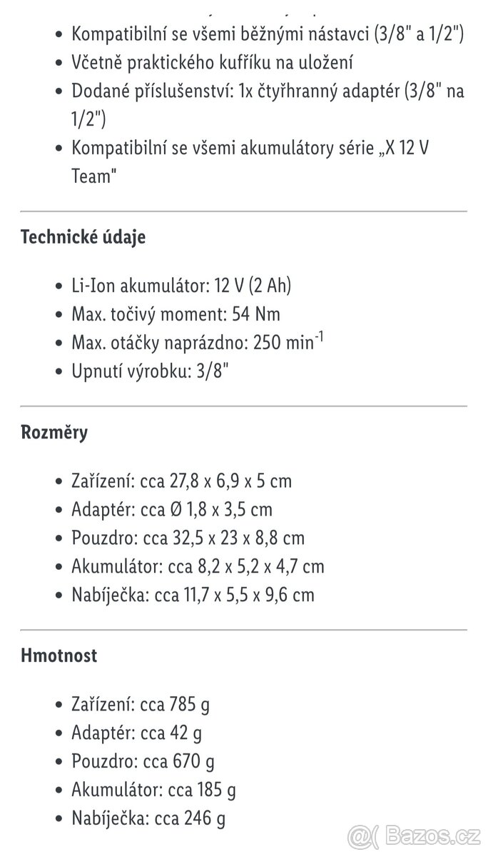 Aku rohový ráz Utahovák parkside V12 v kufru - 9