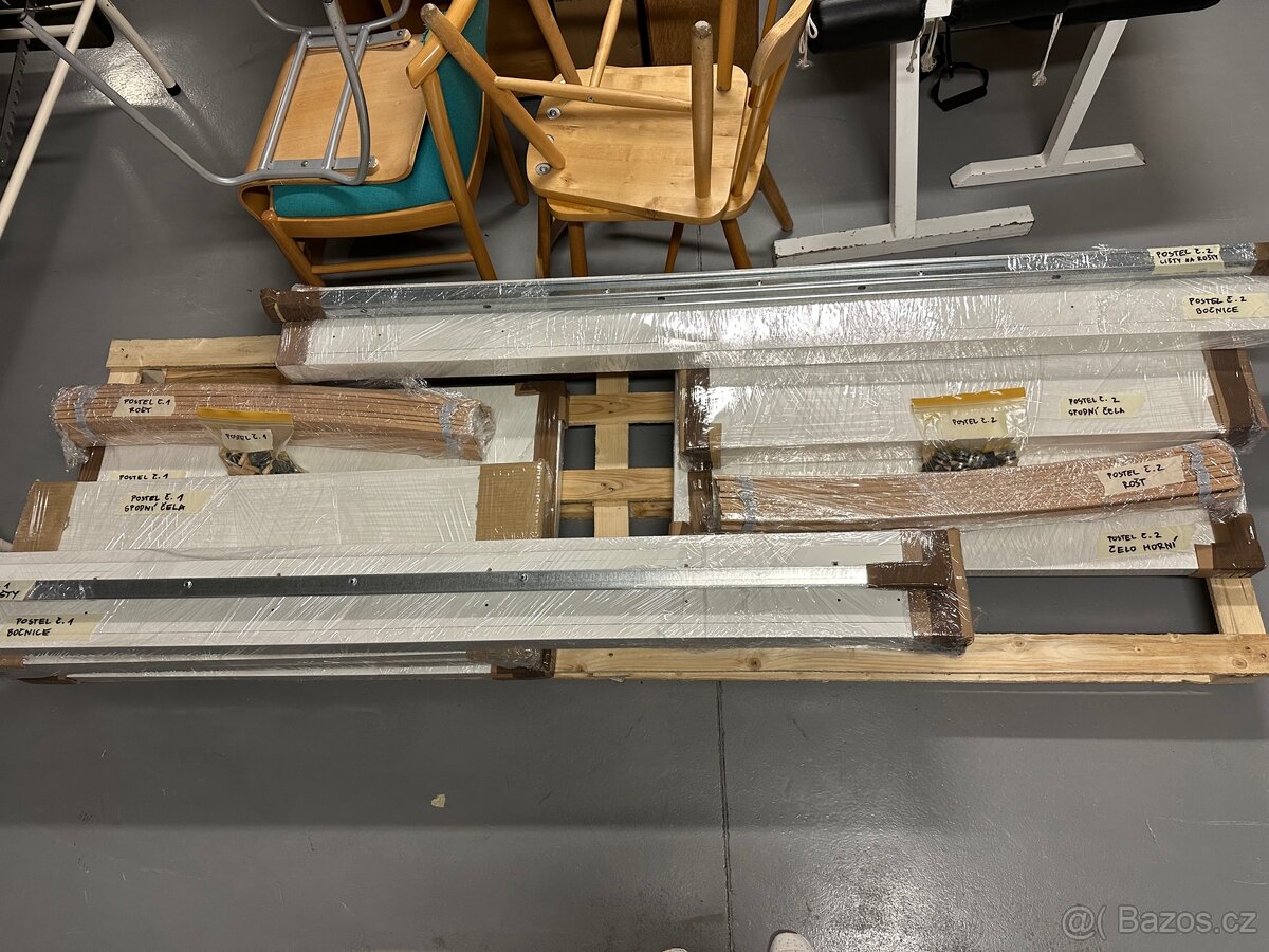 2x rám postele 90x200 Malm Ikea - 9