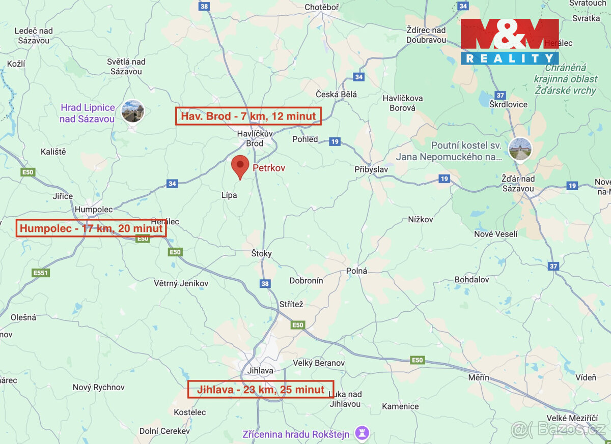 Prodej pozemku k bydlení v Petrkově, Lípa - 9