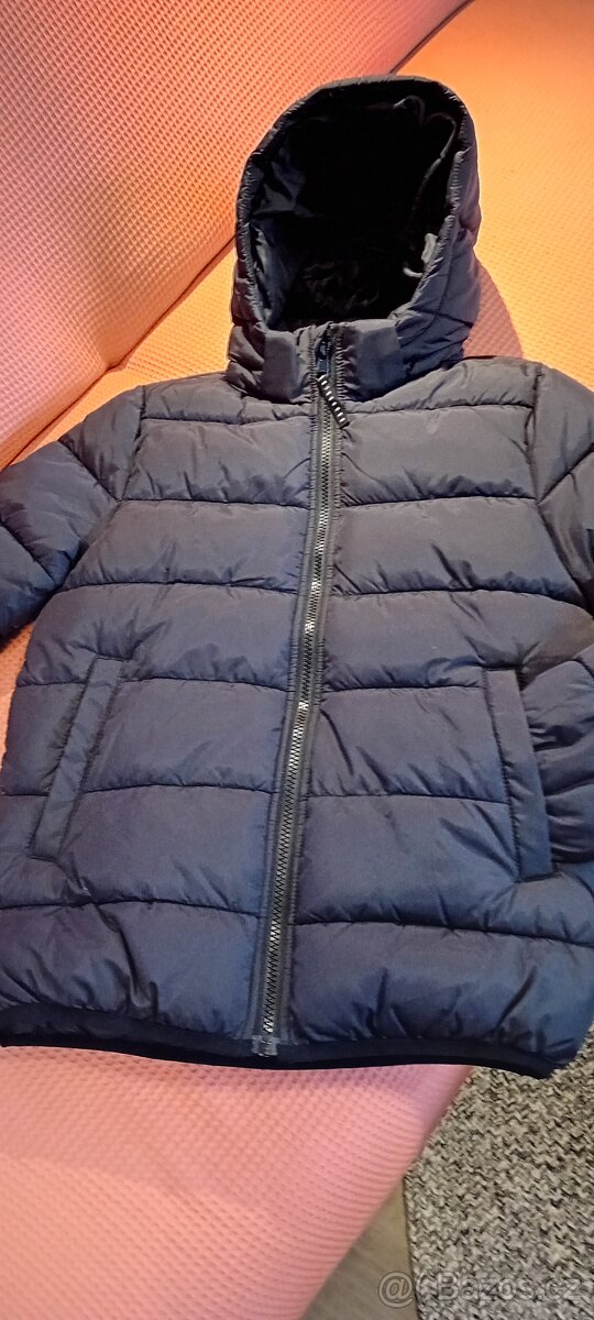 N.ová chlapecká zimní prošívaná bunda H&M vel.140 - 9