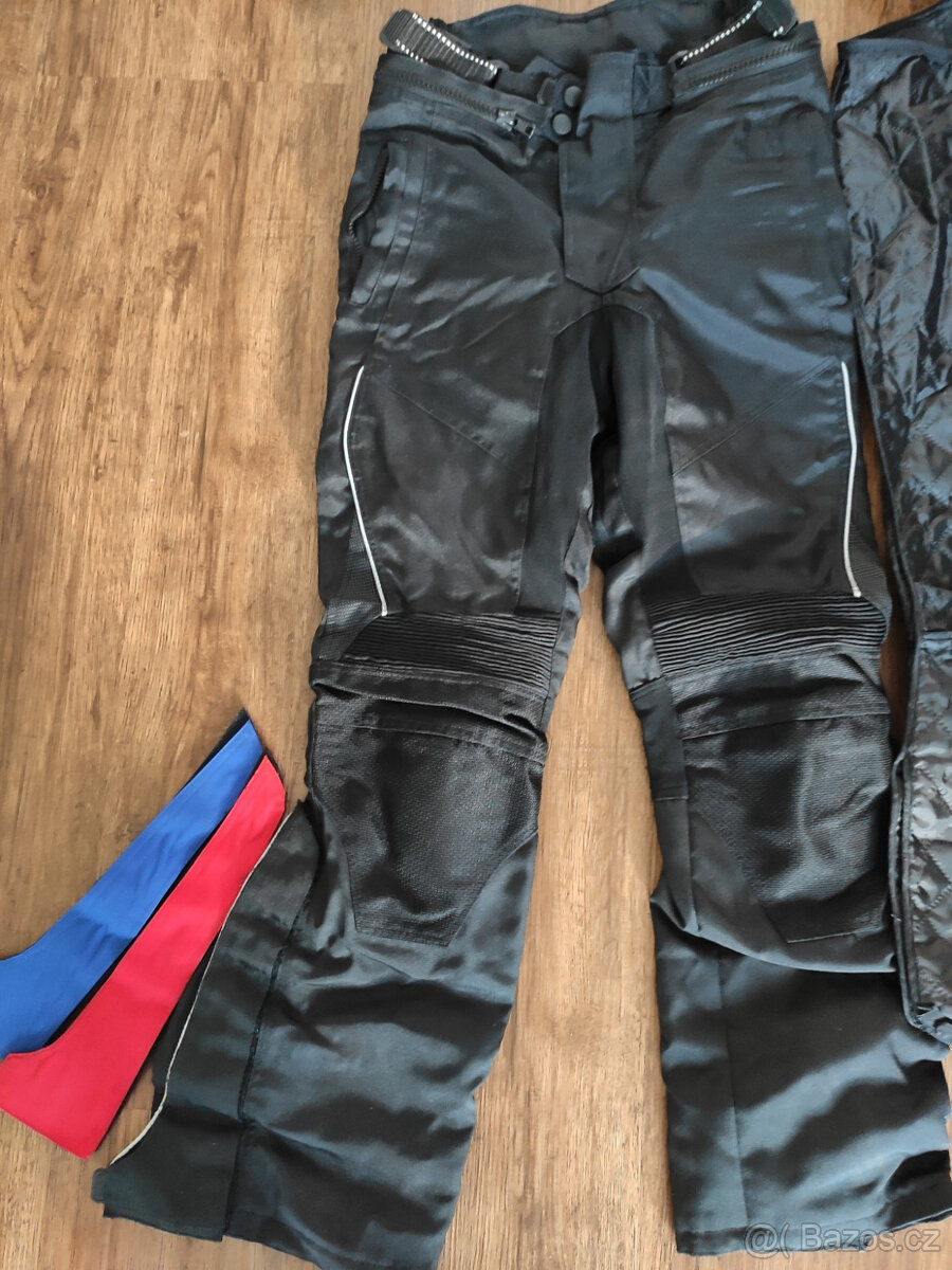 Prodám motorkářské textilní kalhoty s textilní bundou vel. M - 9