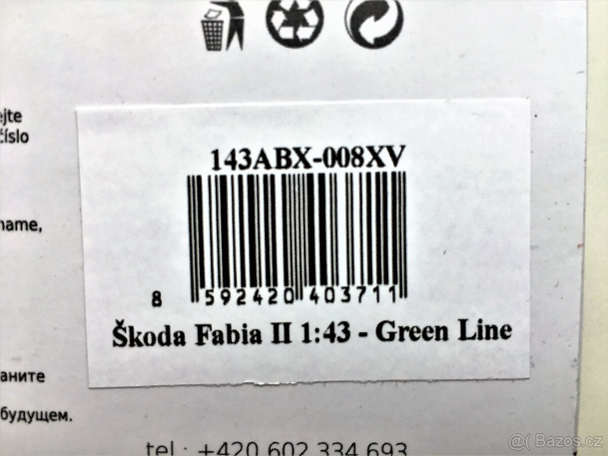 Model ŠKODA Fabia II "GREEN LINE" Abrex 1/43 - 9