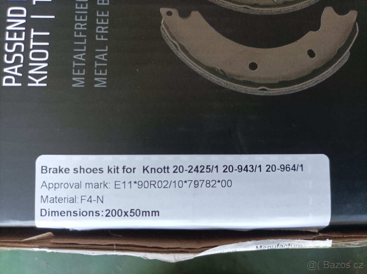 Brzdové čelisti Knott - 9