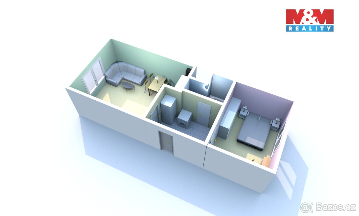 Prodej bytu 2+kk, 42 m², Děčín, ul. Závodní - 9