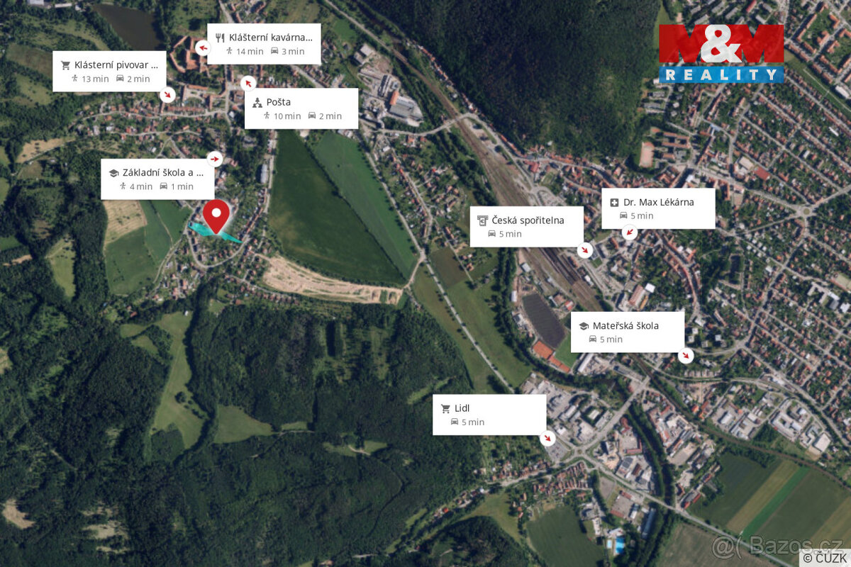 Prodej pozemku k bydlení, 1123 m², Předklášteří - 9