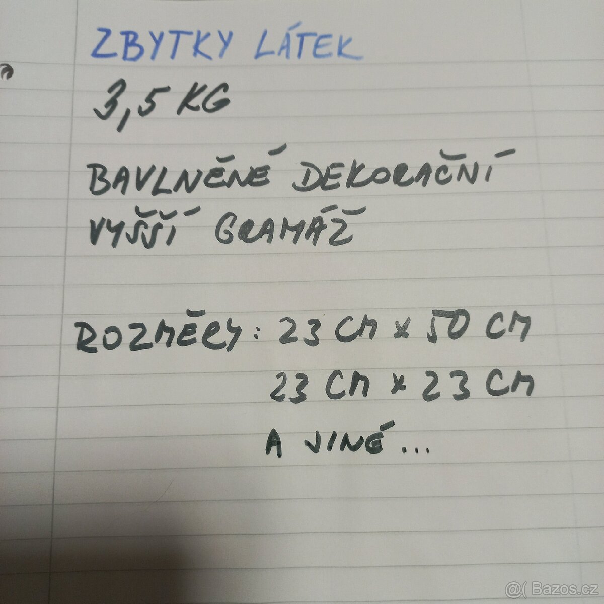 Zbytky látek, suché zipy - 9