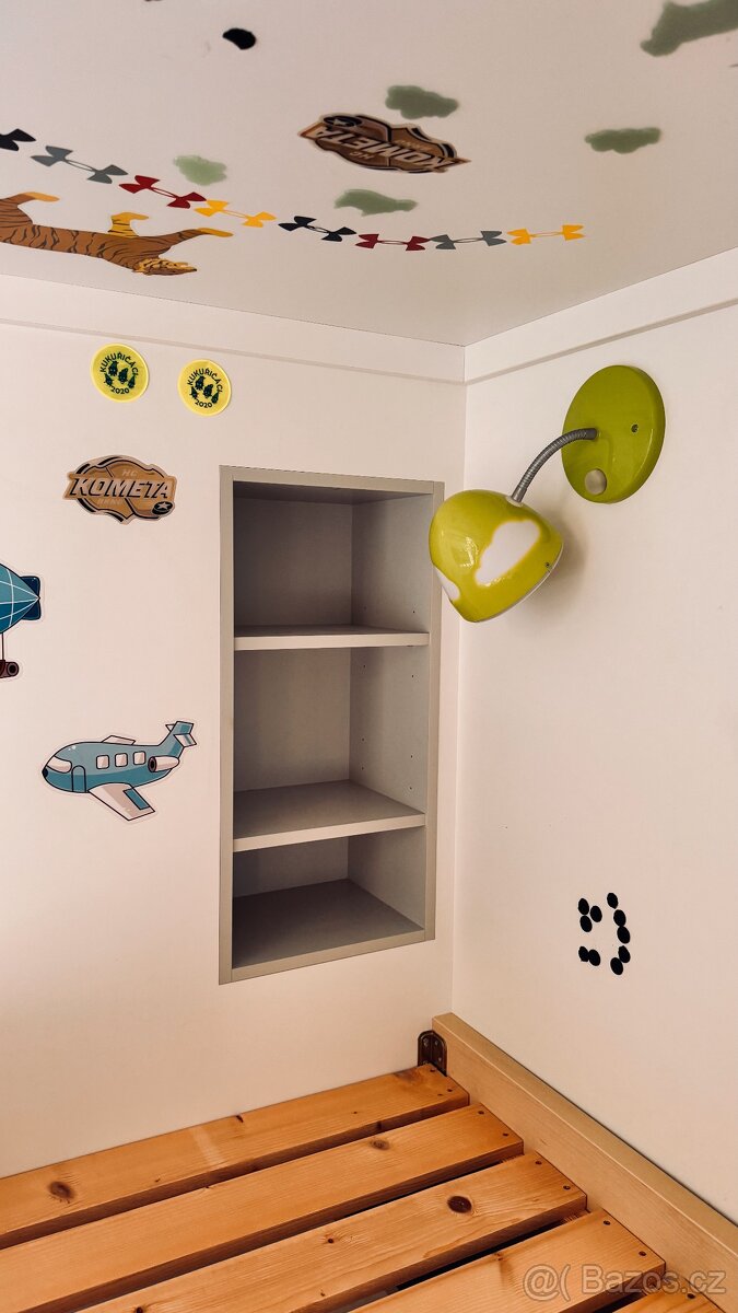 Dětský set (2x postel + schody s úložným prostorem). - 9