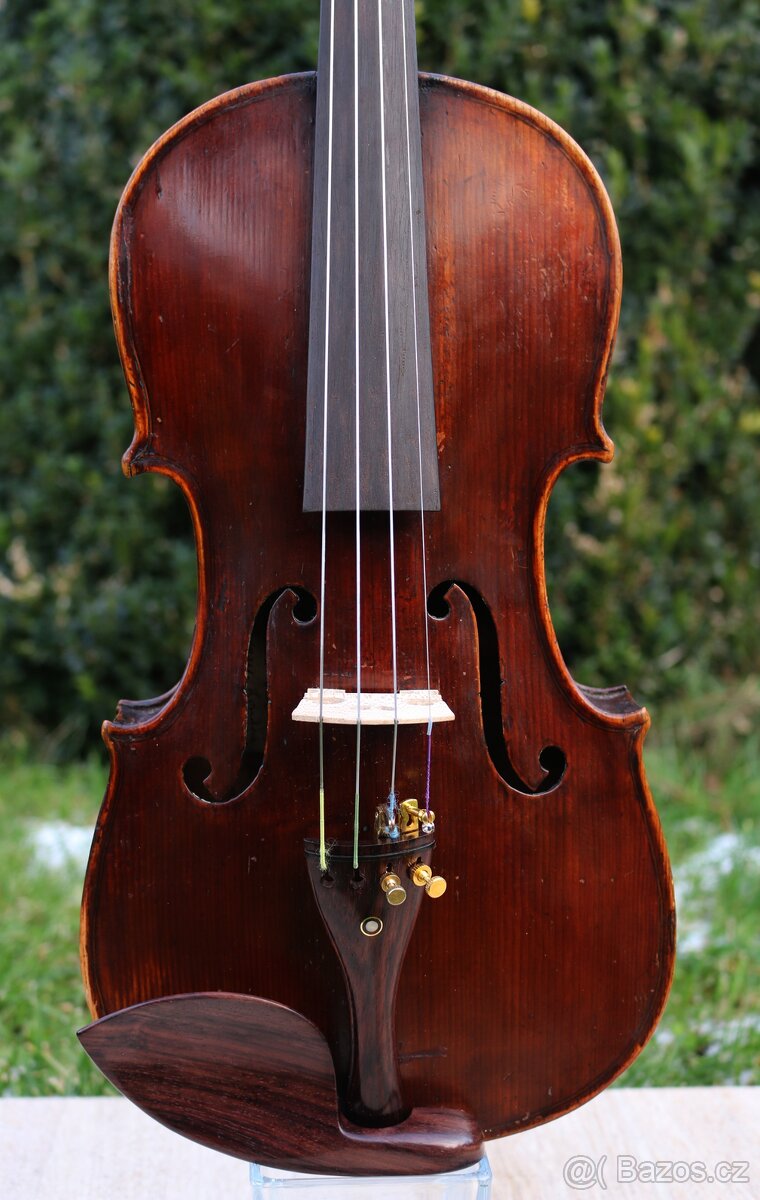 Celé starožitné housle z Mittenwaldu, Německo - 9