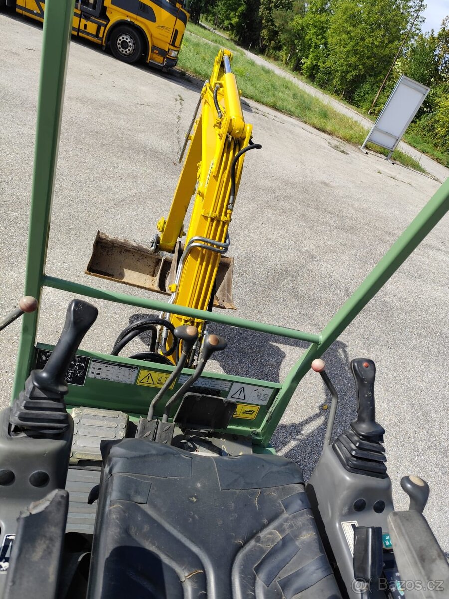 Minibagr Yanmar B15 /1600kg/, 2x lyžica - 9