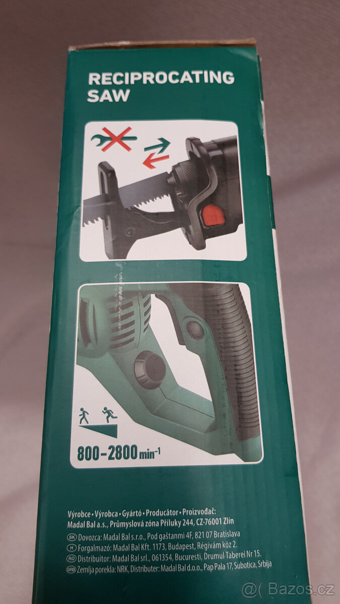 Elektrická pila ocaska Extol Industrial 1200W, NOVÁ + přísl. - 9