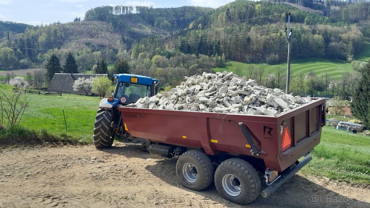 Traktorový návěs,Vlek za Traktor,Vlečka,Přívěs,Dumper 10t - 9
