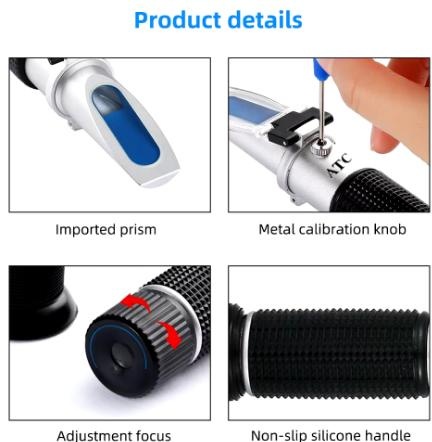 Refraktometr alkohol, cukry,med, auto ap.,nový - 9