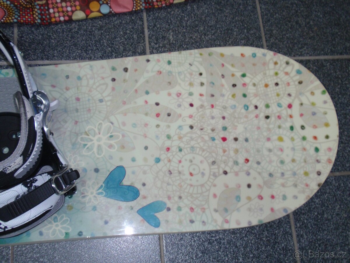 NOVÝ DÁMSKÝ SNOWBOARD 152 CM TRANS+VAK+VÁZÁNÍ ELFGEN - 9