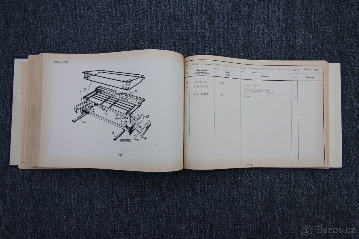Tatra 603-2 katalog náhradních dílů a příručka řidiče - 9