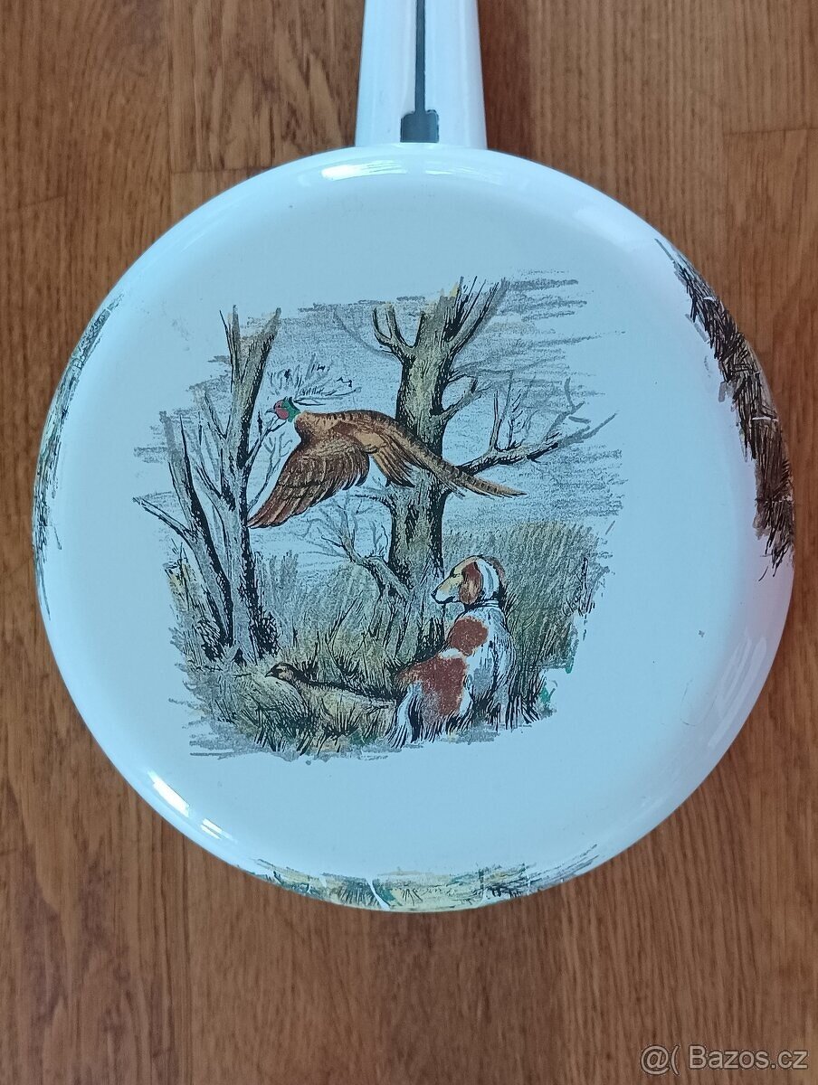 SMALTOVANÝ VINTAGE HRNEC JAPY FRERES FRANCIE - 9