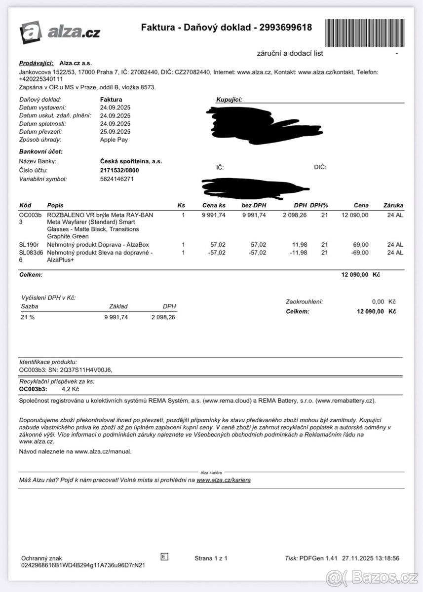 RAY-BAN Meta 2 Wayfarer (Standard)-Matte Black,Transitions - 9