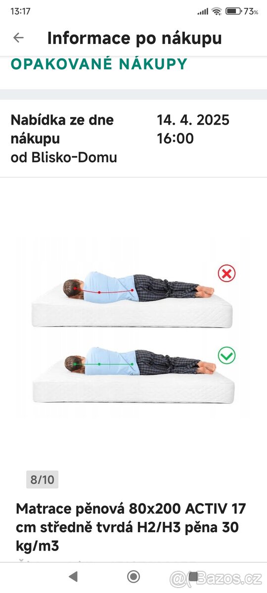 Zdravotní matrace IZER Activ 17cm - 9