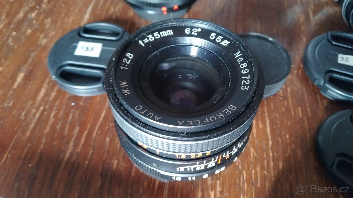 Zrcadlovka 35 mm Ricoh+4 objektivy set - 9