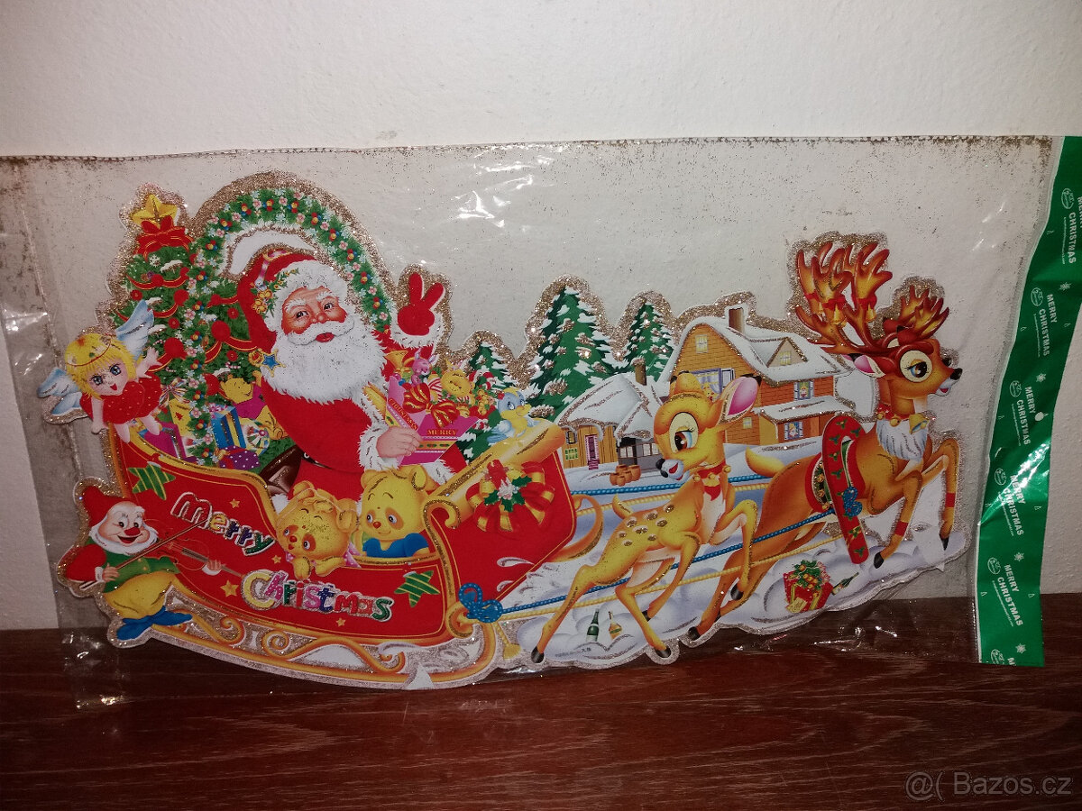 Vánoční stromek umělý + stojan, vánoční baňkky a jiné - 9