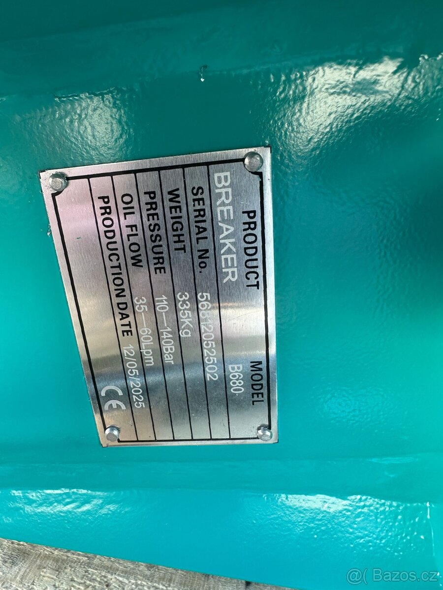 Hydraulické bourací kladivo s MS03 adaptérem - B680 4-7t - 9