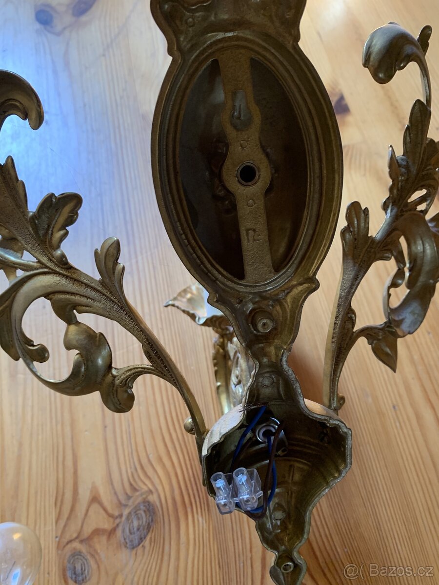 Historická mosazná svítidla - 9