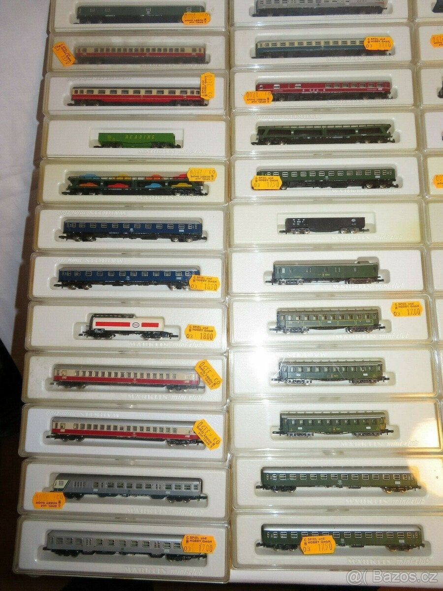 Sada 213 kusů lokomotivy Märklin Z-rail Mini-Club 57x - 9