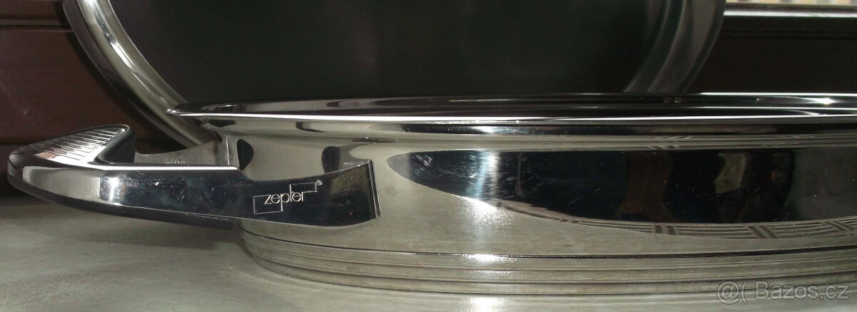 ZEPTER.Pánev – hrnec na smažení grill ovál s poklickou - 9