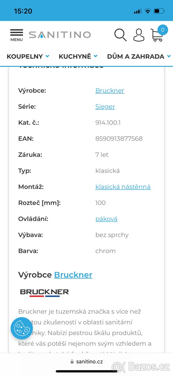 Sprchová baterie Bruckner - 9