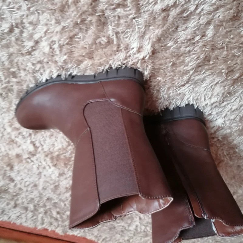 Krásné teplé kozačky vel.38 - 9